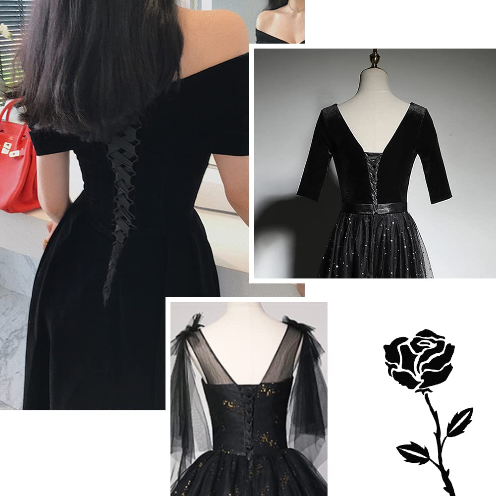 ahandmaker-wedding-supplies-panneau-modestie-robe-mari-e-noir-9-5-pouces image 6