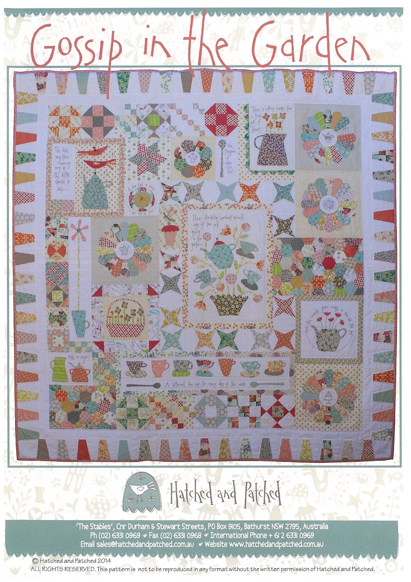 anni-downs-gossip-in-the-garden-patron-quilt-appliqu-pattern image 2