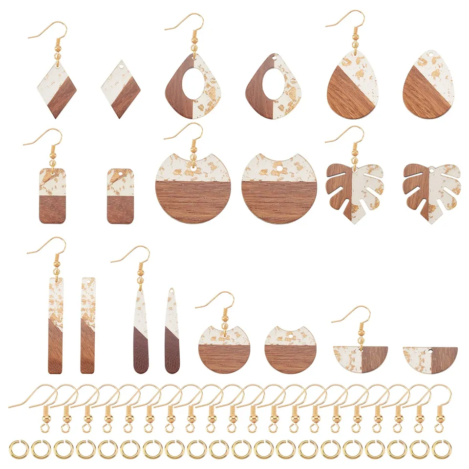 ahandmaker-jewelry-findings-pendentif-boucle-oreille-bois-r-sine-20-pcs image 1
