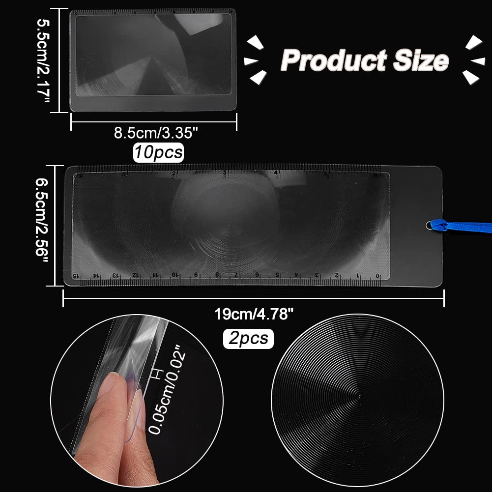 ahandmaker-loupe-lecture-fresnel-carte-cr-dit-lot-12-3x image 2
