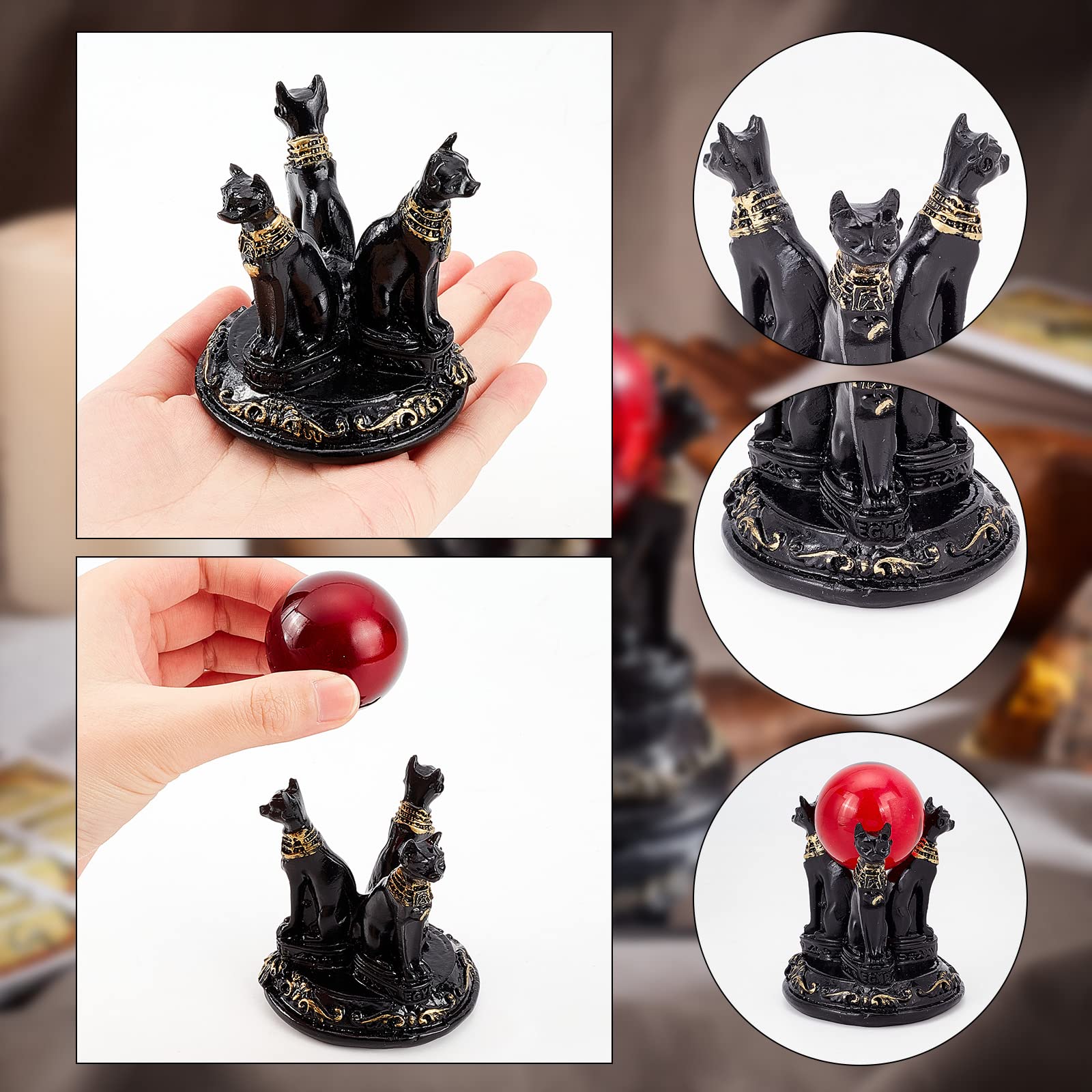 ahandmaker-home-decorate-support-boule-cristal-bastet-noir image 3