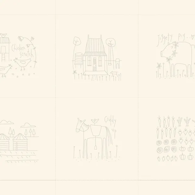 anni-downs-preprints-appleby-farm-dv7750-panneau-broderie-cr-me image 1