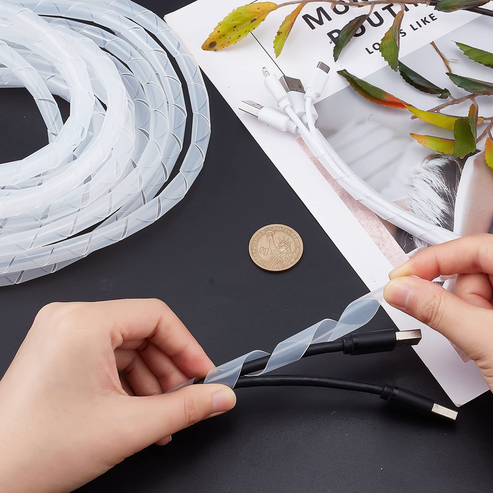 ahandmaker-gaine-c-ble-spirale-blanche-10m-8-5mm-organisateur-fil image 3