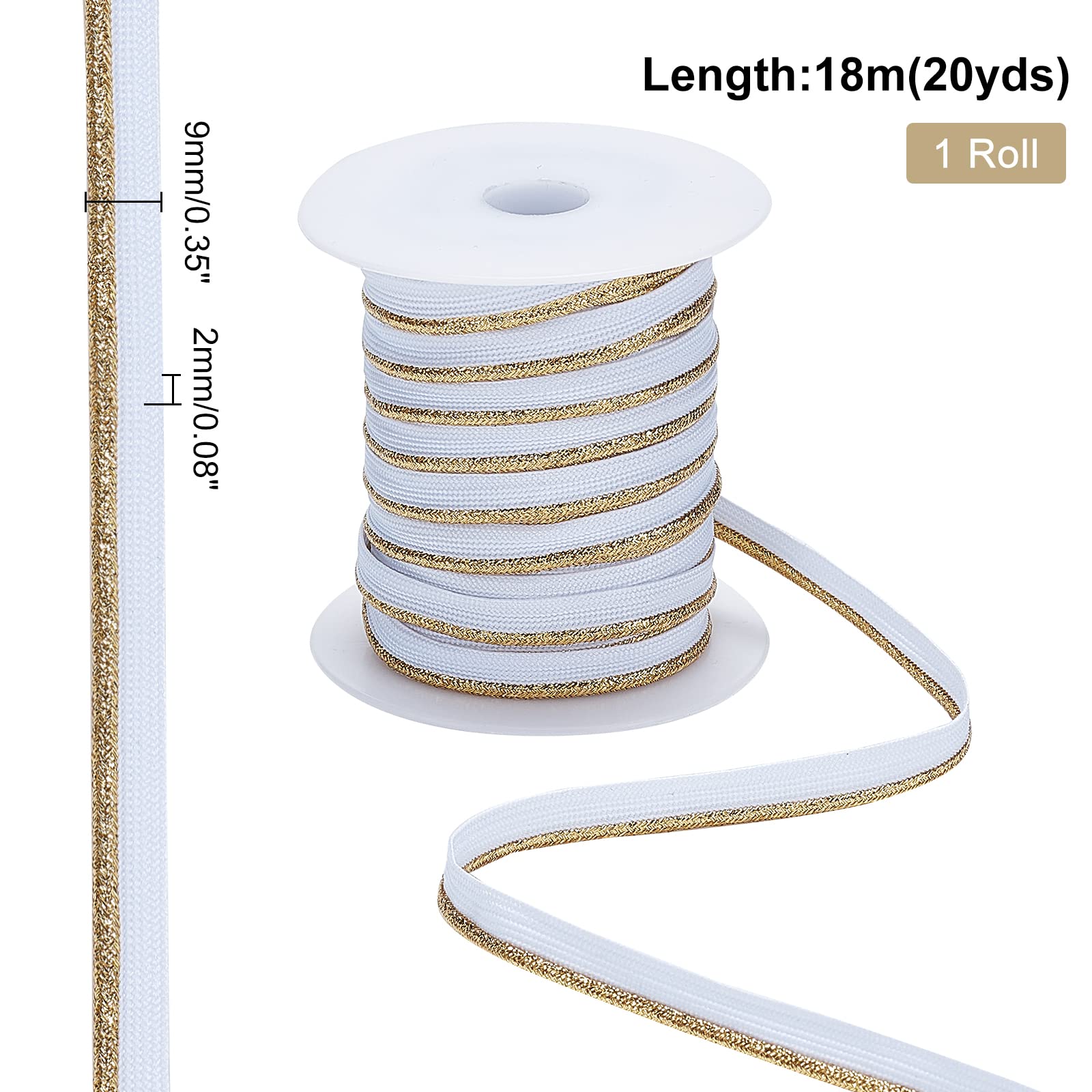 ahandmaker-chain-passepoil-blanc-dor-20-m-9-mm image 2
