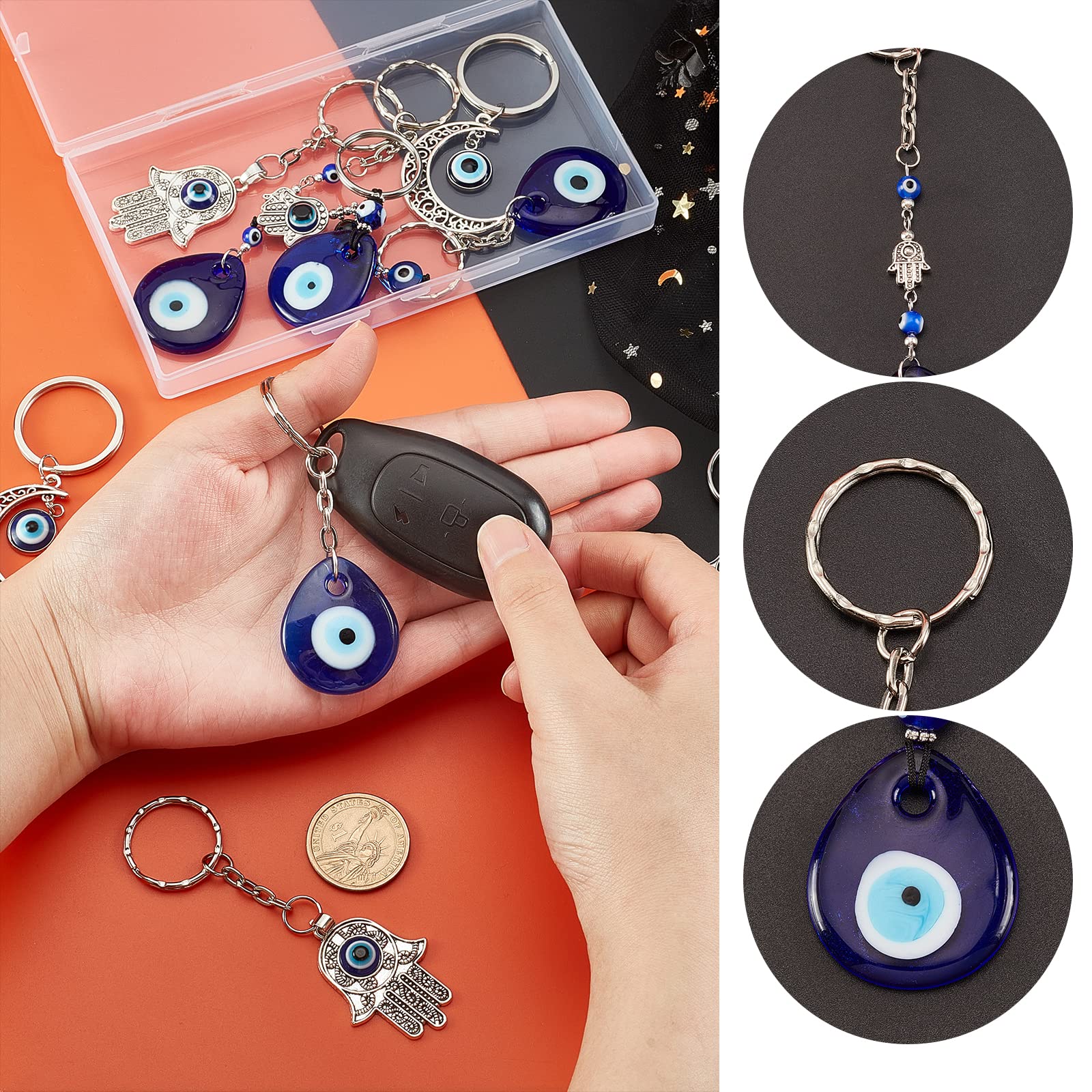 ahandmaker-porte-cl-s-mauvais-il-hamsa-lot-10-5-mod-les image 3