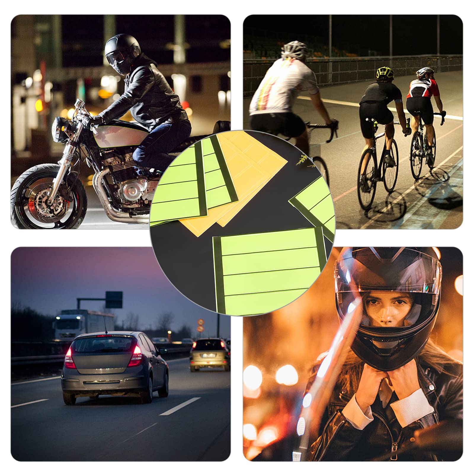 ahandmaker-autocollants-casque-r-fl-chissants-jaunes-lot-40 image 6