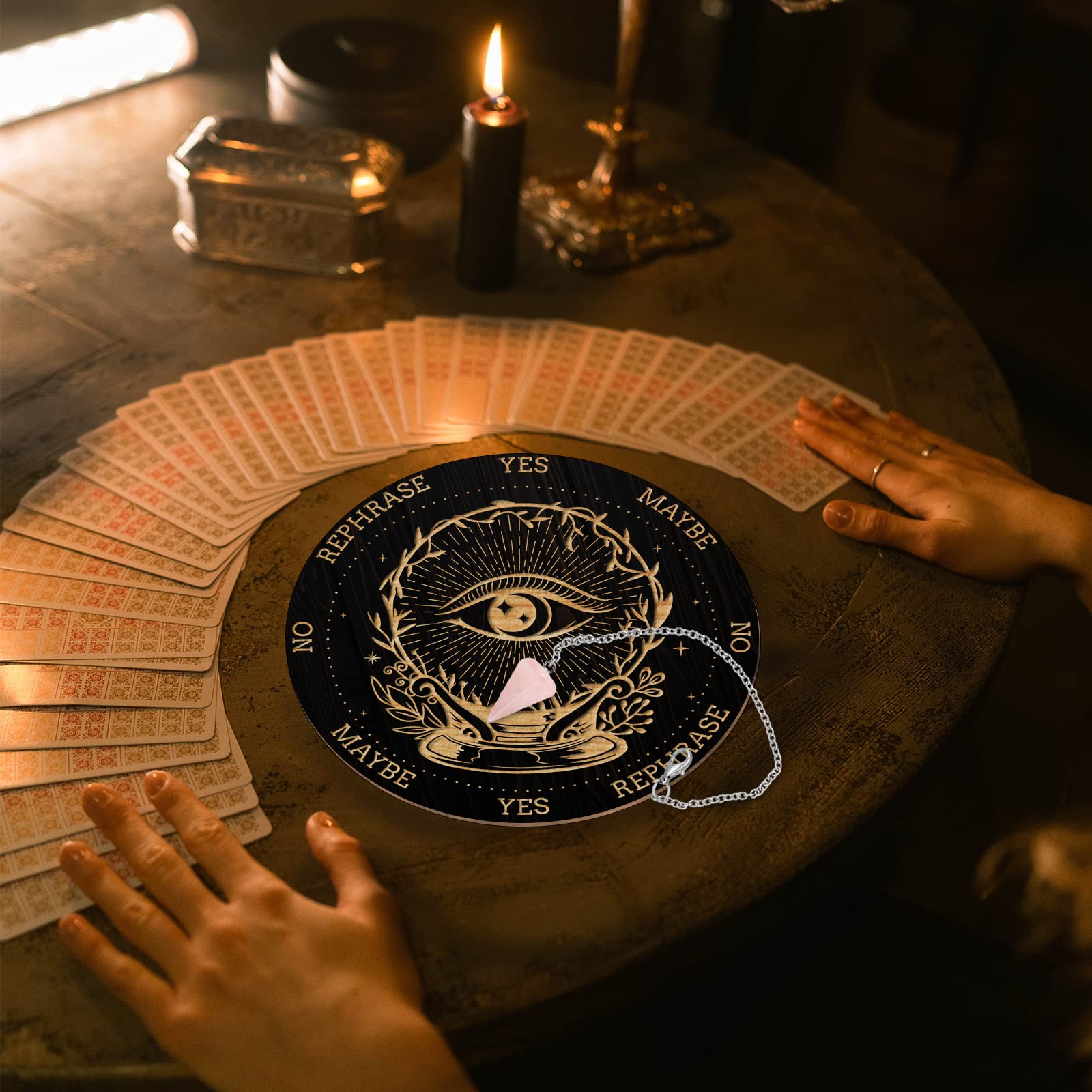 ahandmaker-planche-pendule-sorci-re-bois-quartz-rose image 4