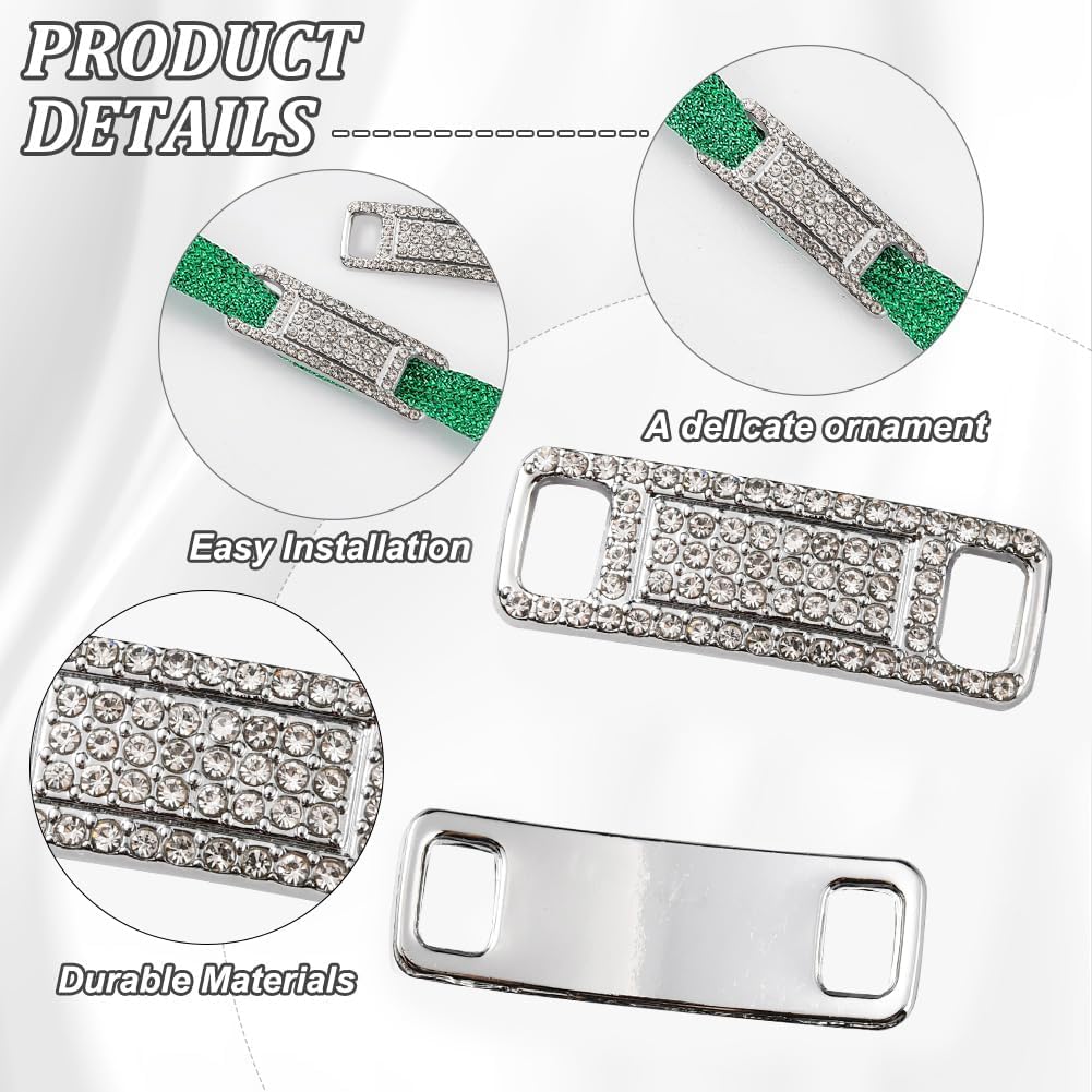 ahandmaker-breloques-lacets-c-ur-strass-sneakers-paire image 3