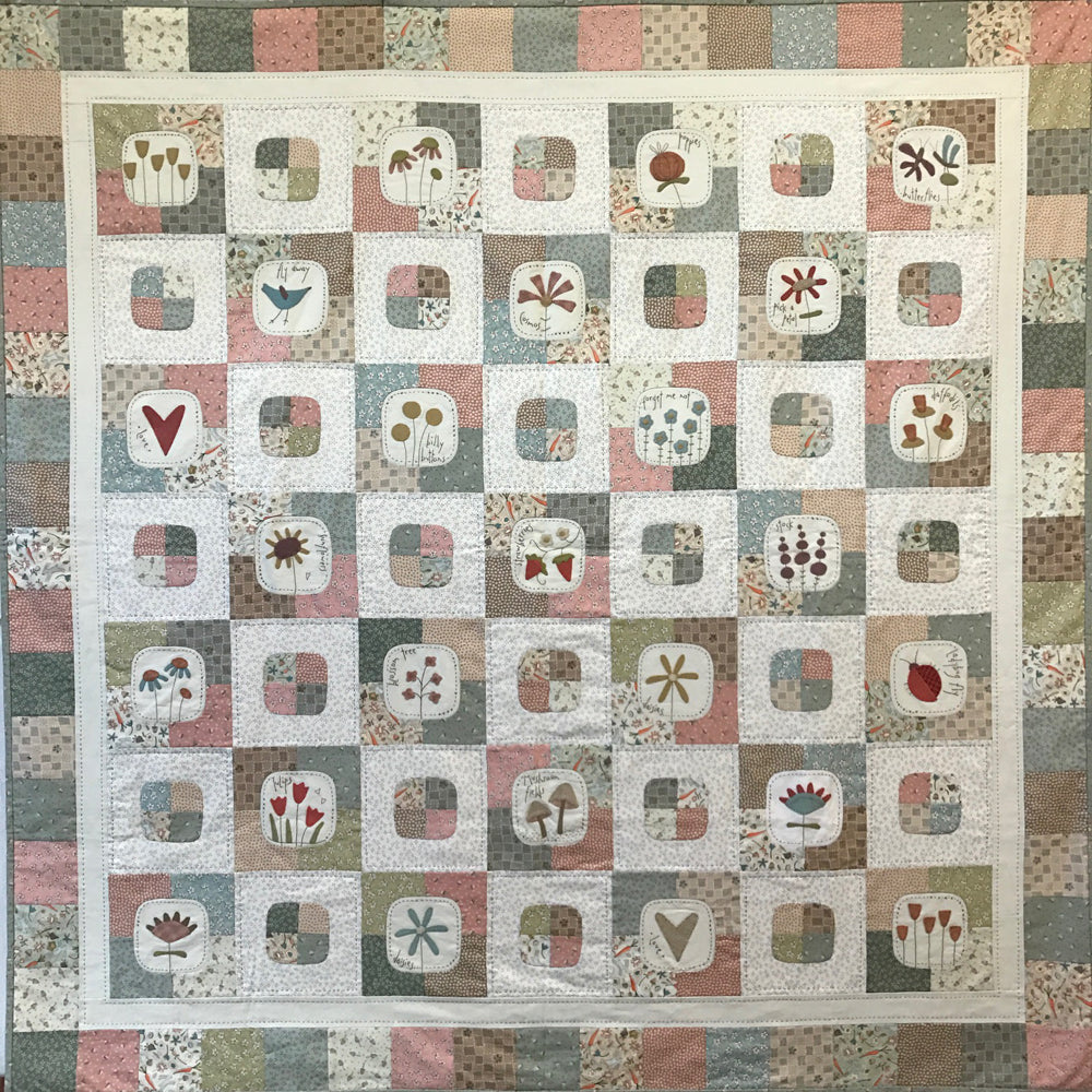 anni-downs-market-garden-quilt-patchwork-appliqu-laine-142x142 image 3