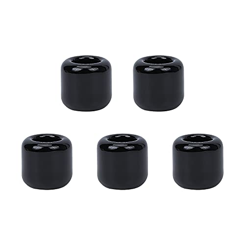 ahandmaker-home-decorate-lot-5-bougeoirs-c-ramique-noir-rituel image 7