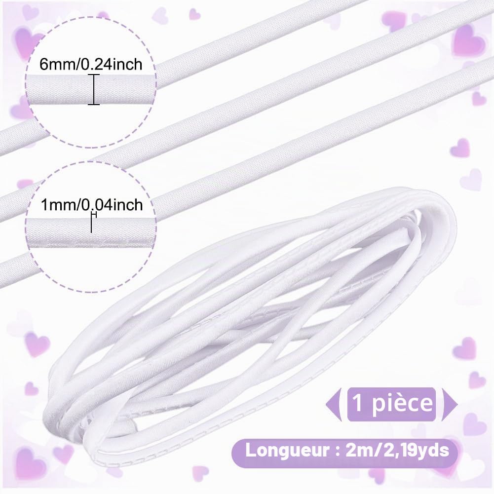 ahandmaker-wedding-lacet-robe-mari-e-blanc-cordon-2-m image 2