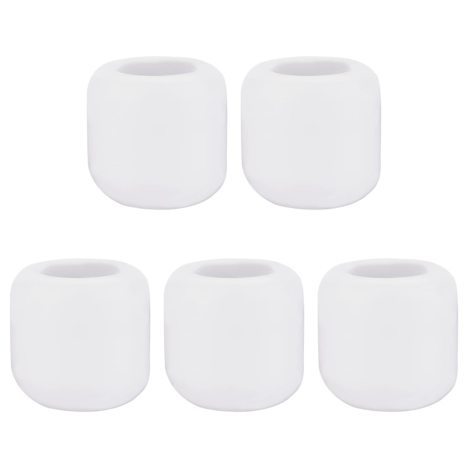 ahandmaker-bougeoir-porcelaine-blanche-mini-lot-de-5 image 1
