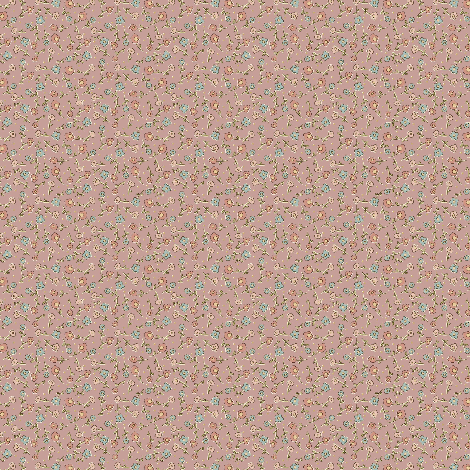 anni-downs-appleby-farm-dv7739-tissu-coton-rose-fleurs image 1