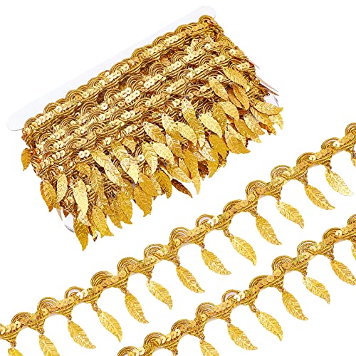 ahandmaker-chain-trim-galon-frange-paillettes-or-10-yards image 7