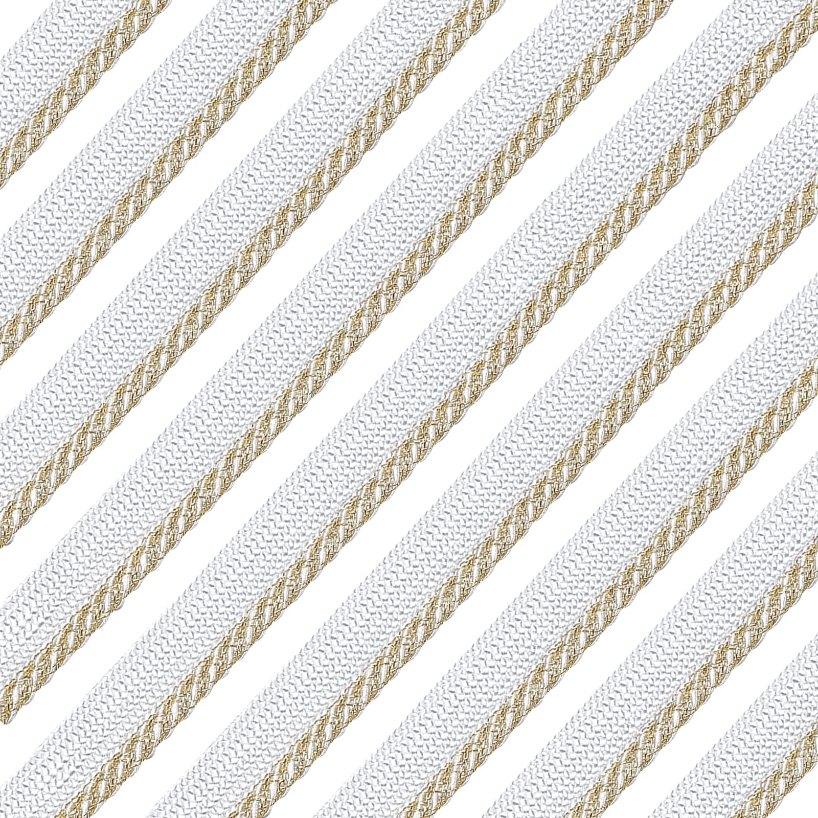 ahandmaker-chain-trim-passepoil-blanc-or-11-mm-10-yards image 1