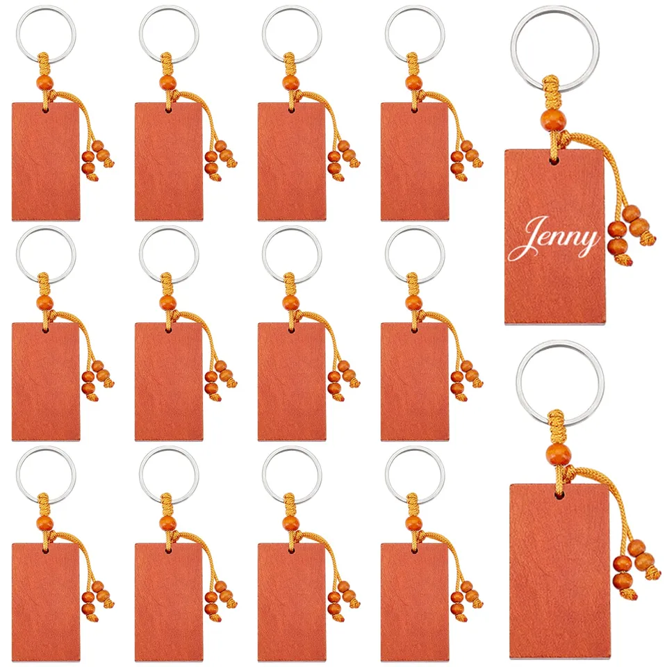 ahandmaker-keychain-16-porte-cl-s-bois-rectangle-graver image 1