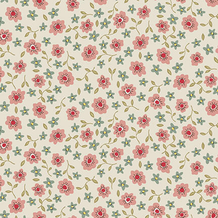 anni-downs-market-garden-2897-44-tissu-patchwork-cr-me-floral image 1