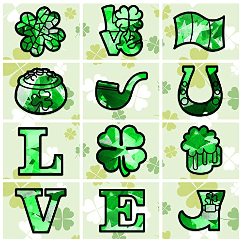 ahandmaker-stickers-attrape-soleil-vitrail-saint-patrick-24-pcs image 6