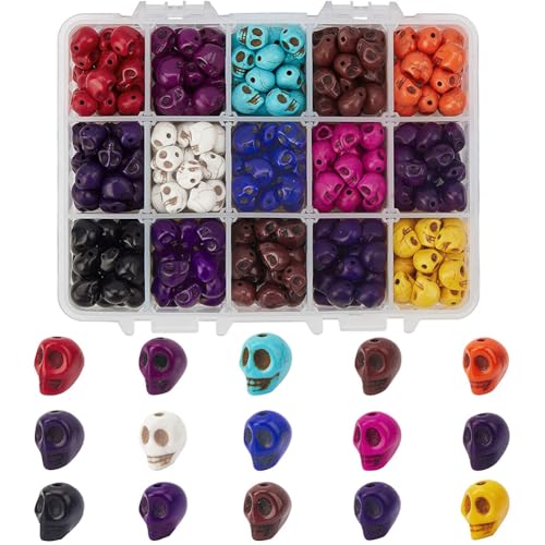 ahandmaker-beads-perles-t-te-de-mort-8mm-turquoise-300-pcs image 7