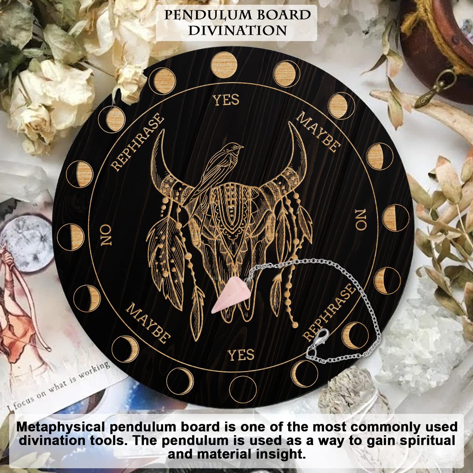 ahandmaker-planche-pendule-cr-ne-taureau-bois-7-8 image 6