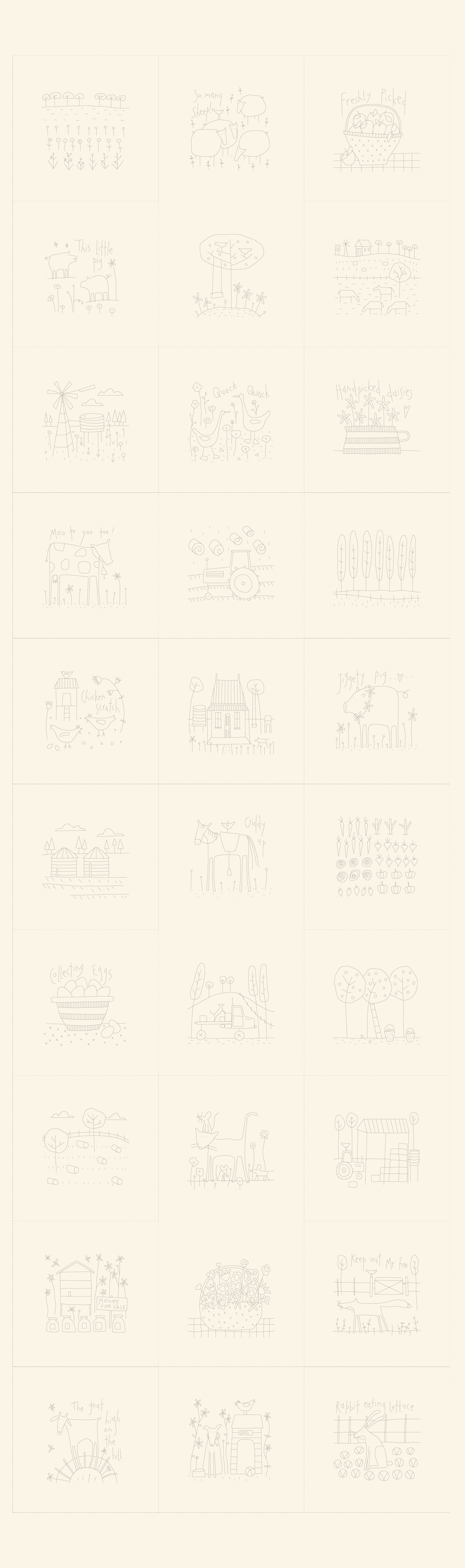 anni-downs-preprints-appleby-farm-dv7750-panneau-broderie-cr-me image 2