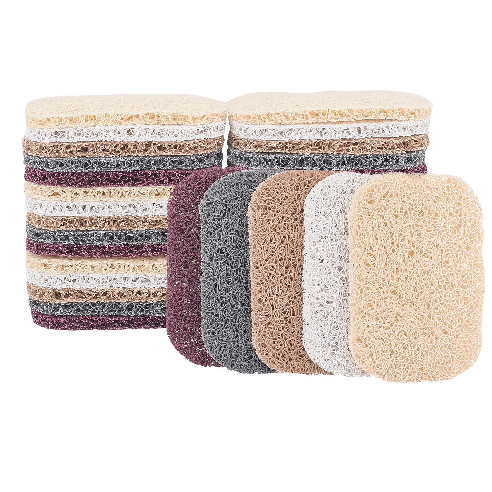 ahandmaker-lot-30-porte-savon-drainant-5-couleurs-salle-bain image 1