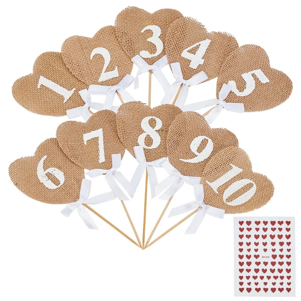 ahandmaker-wedding-supplies-num-ros-table-mariage-c-ur-jute-1-10 image 1