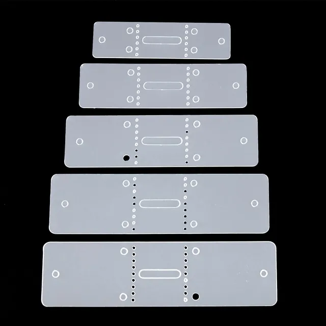 ahandmaker-gabarit-cuir-trous-ceinture-pvc-lot-5-blanc image 1