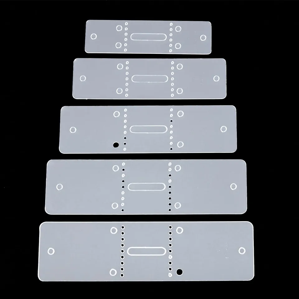 ahandmaker-gabarit-cuir-trous-ceinture-pvc-lot-5-blanc image 1