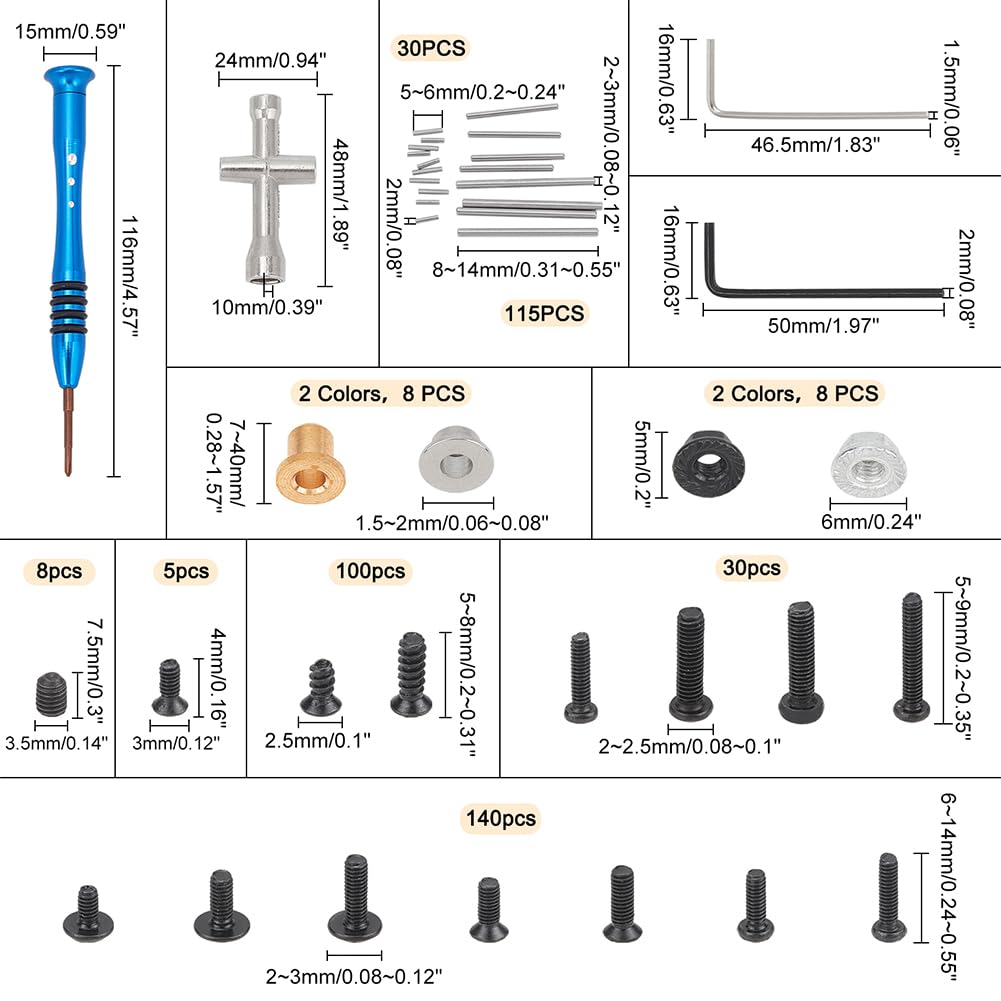 ahandmaker-kit-vis-rc-m2-m2-5-m3-1-14-m-tal-outils image 2