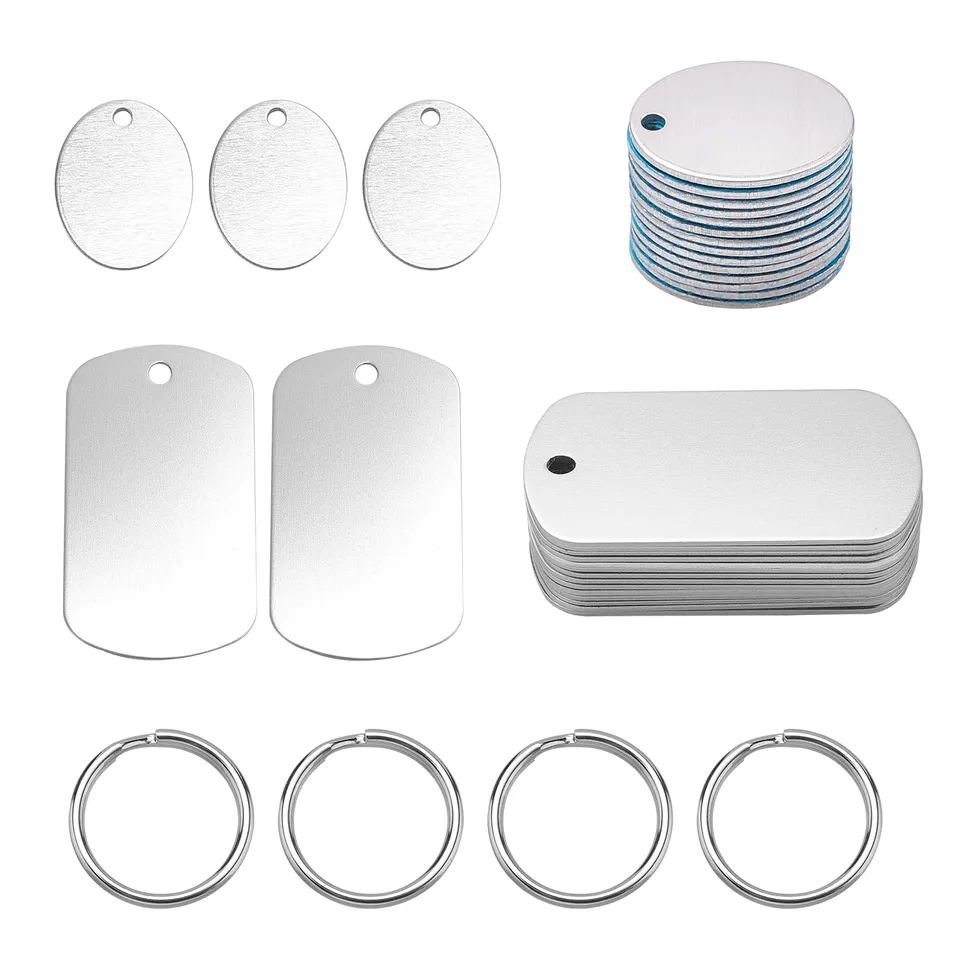 ahandmaker-pendentif-aluminium-graver-ovale-porte-cl-s image 1