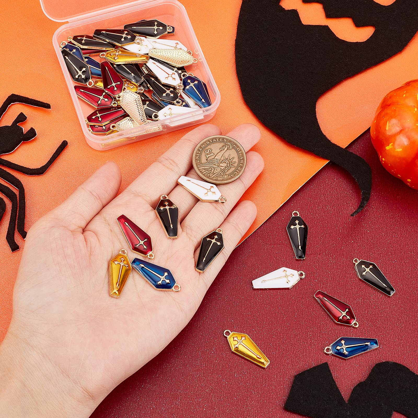 ahandmaker-croix-cercueil-pendentif-mail-halloween-lot-48 image 3