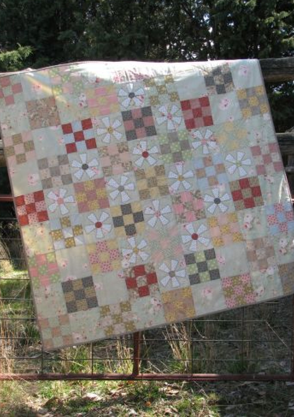 anni-downs-quilts-mill-flower-quilt-patron-quilt-appliqu-fleurs image 1