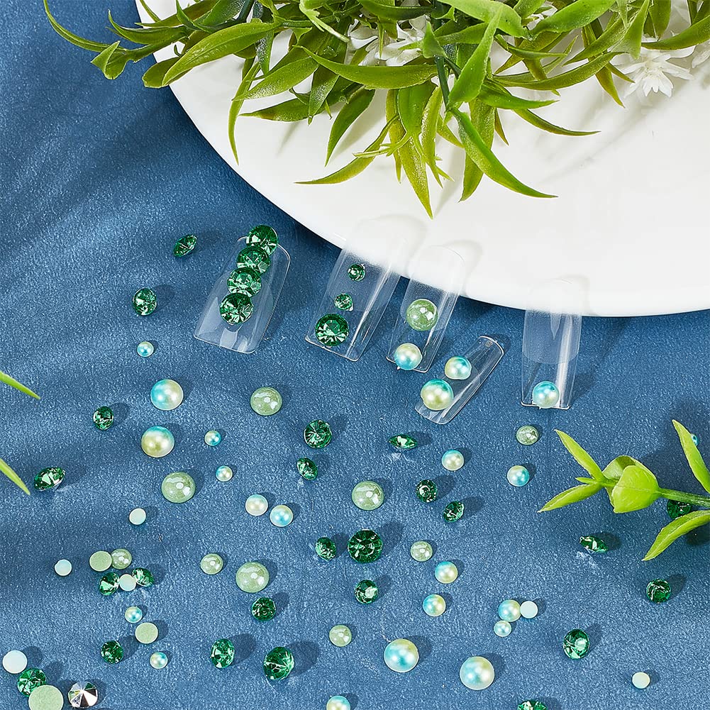 ahandmaker-strass-vert-flatback-6600-pcs-kit-diy-nail-face-art image 4