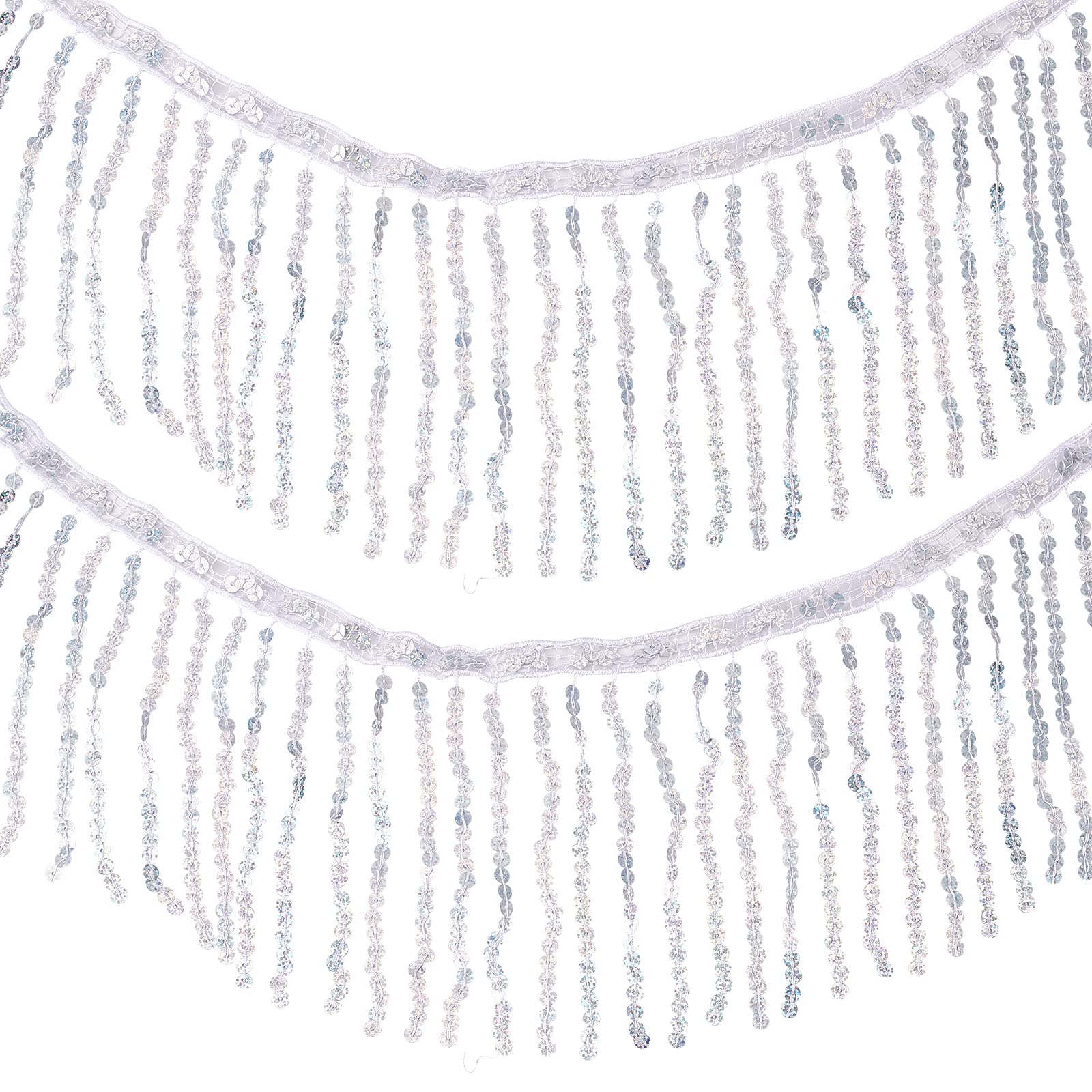 ahandmaker-galon-frange-paillettes-m-tal-5-9-m-couture-d-co image 1