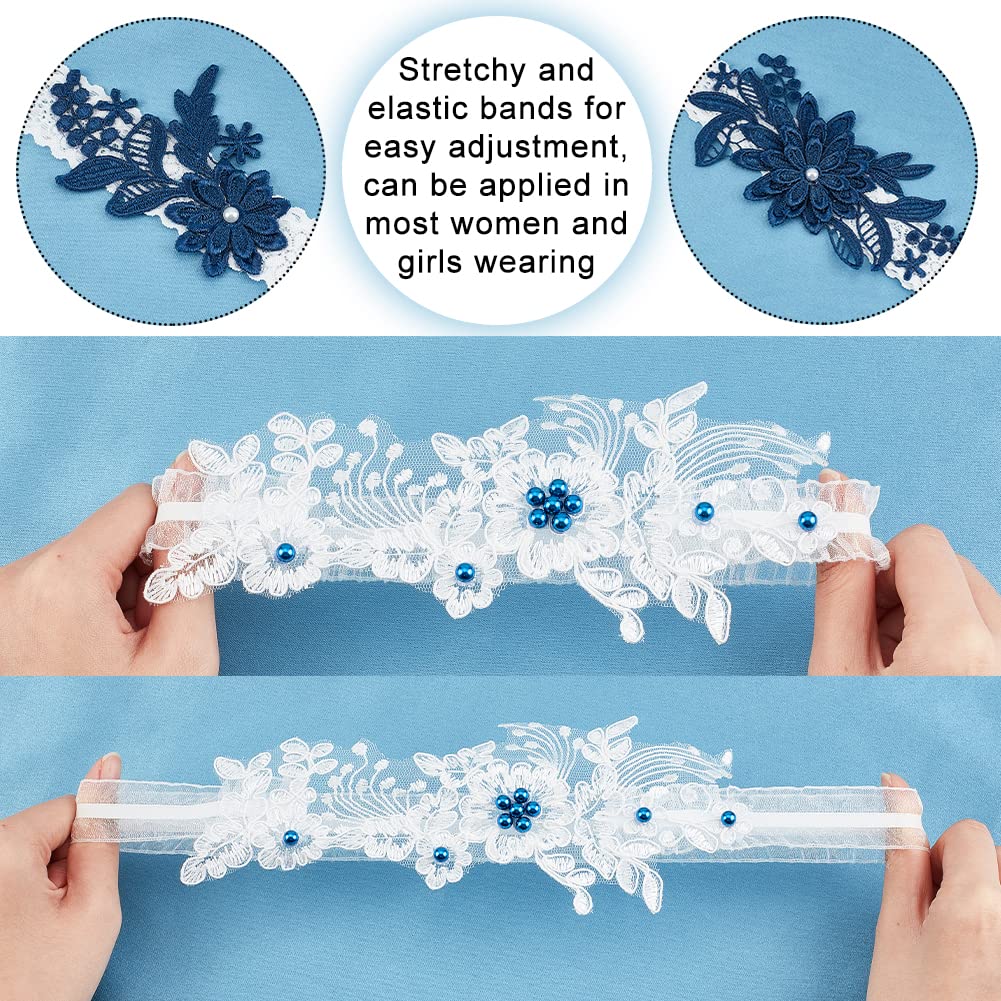 ahandmaker-jarretelles-dentelle-anneau-cuisse-bleu-blanc-lot-2 image 3