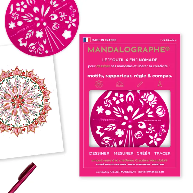 atelier-mandala-mandalographe-fleurs-outil-mandala-motifs-floraux image 1