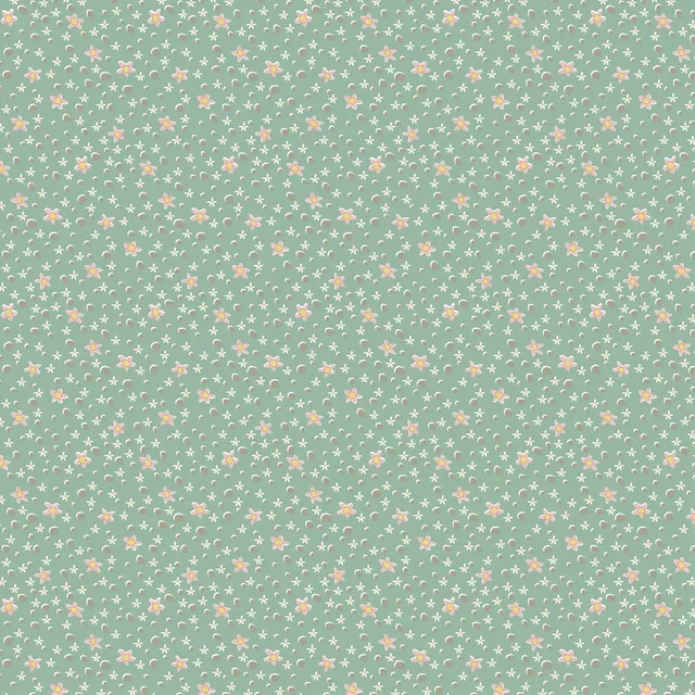 anni-downs-slow-and-steady-dv7429-tissu-bleu-daisy-spot image 1