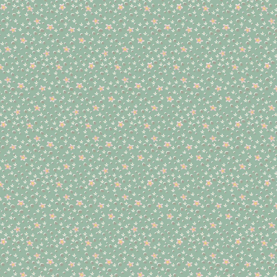 anni-downs-slow-and-steady-dv7429-tissu-bleu-daisy-spot image 1