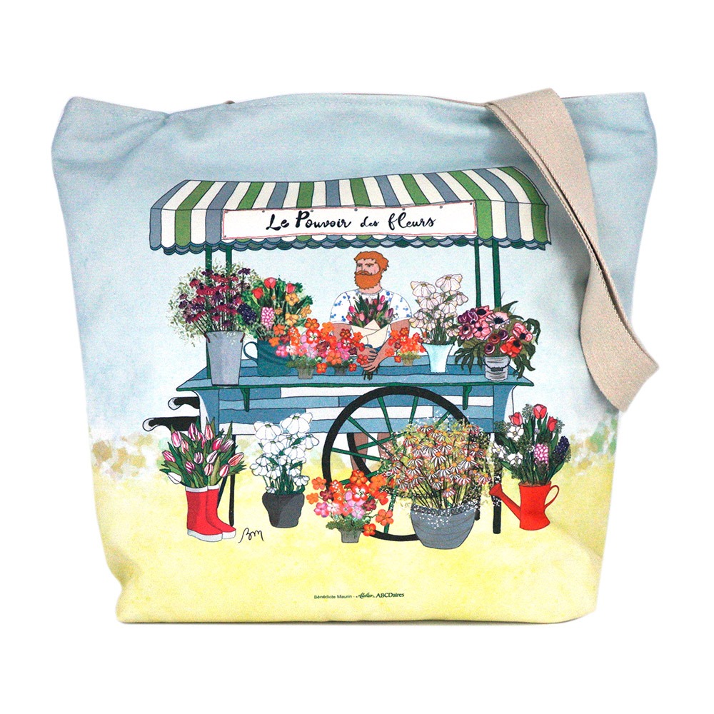 atelier-des-abcdaires-coupon-xl-pouvoir-des-fleurs-tissu-velours-sac image 2