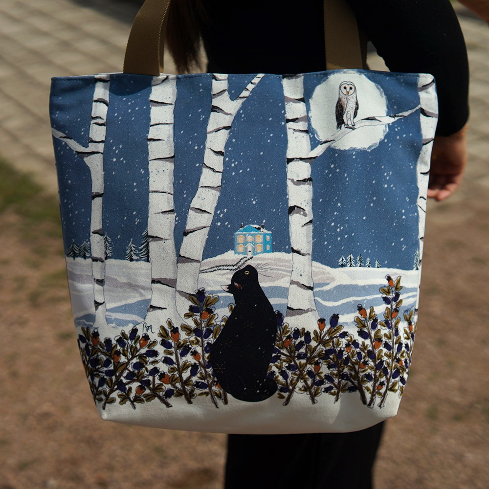 atelier-des-abcdaires-kit-couture-grand-sac-zipp-chat-en-hiver-velours image 5