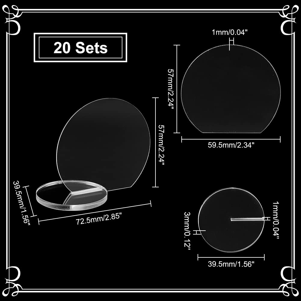 ahandmaker-wedding-marque-place-acrylique-rond-20-pcs-mariage image 2