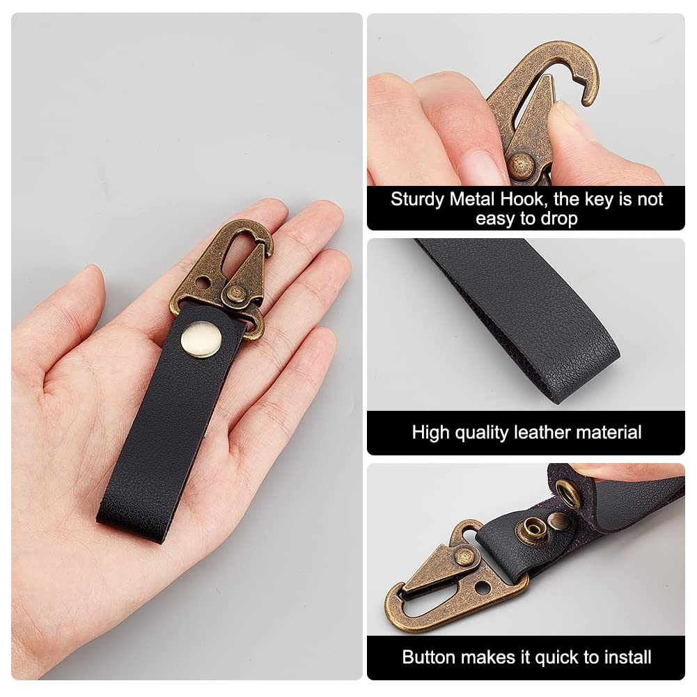 ahandmaker-keychain-porte-cl-s-tactique-molle-cuir-noir-lot-2 image 3