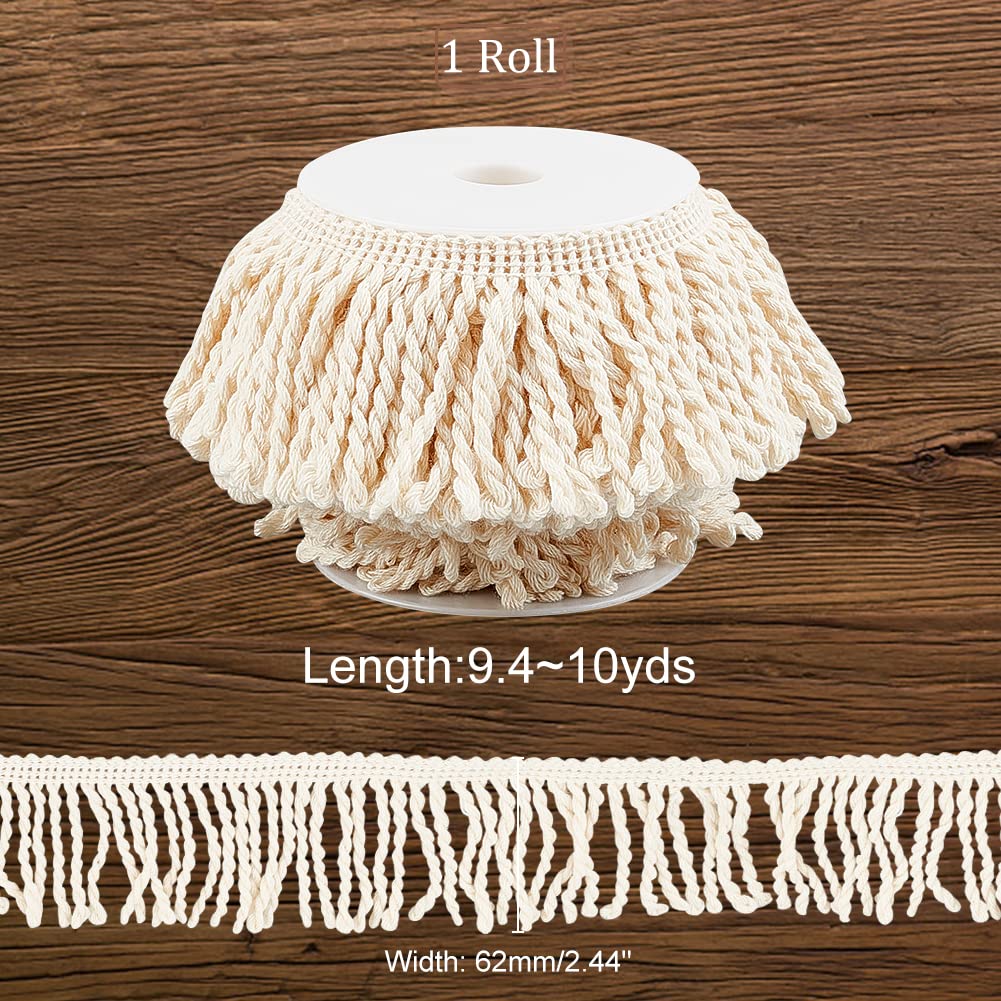 ahandmaker-frange-rideau-beige-coton-10-m-galon-couture image 2