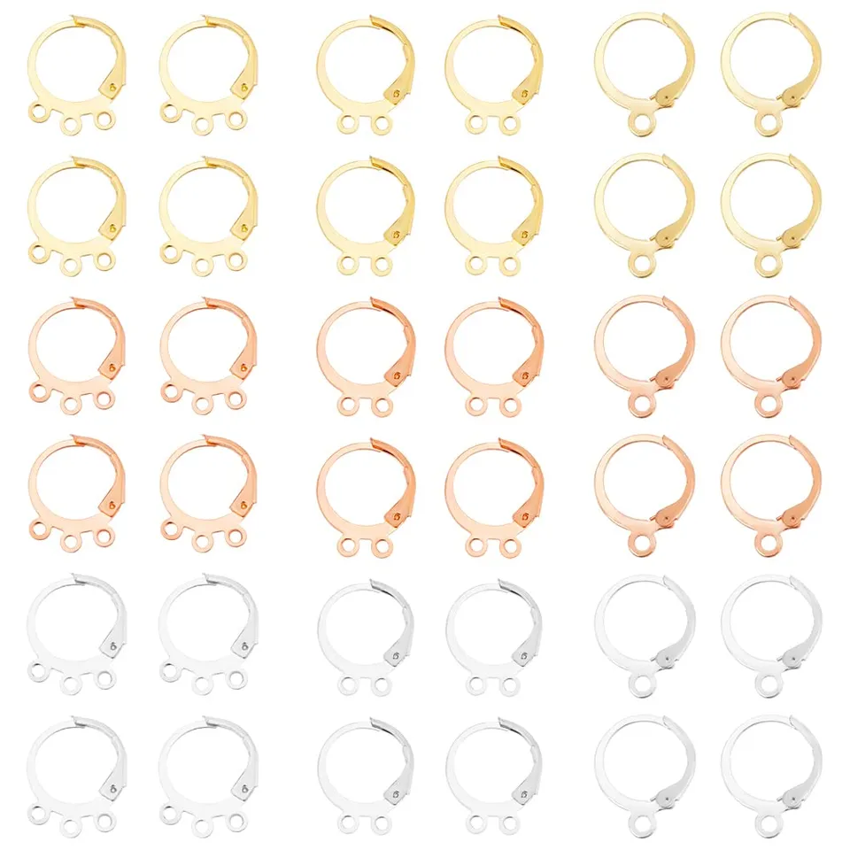 ahandmaker-jewelry-findings-crochets-boucles-laiton-90-pcs image 1