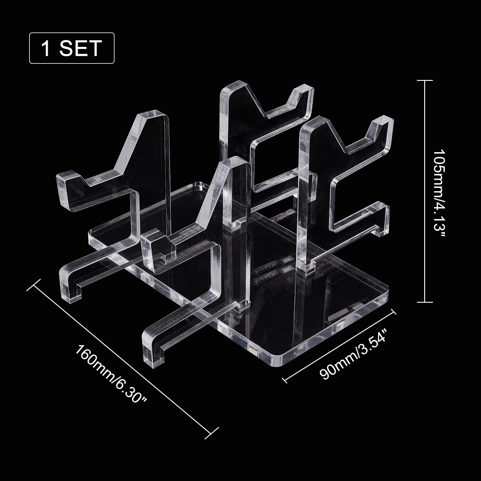 ahandmaker-support-manette-double-socle-acrylique-transparent image 2