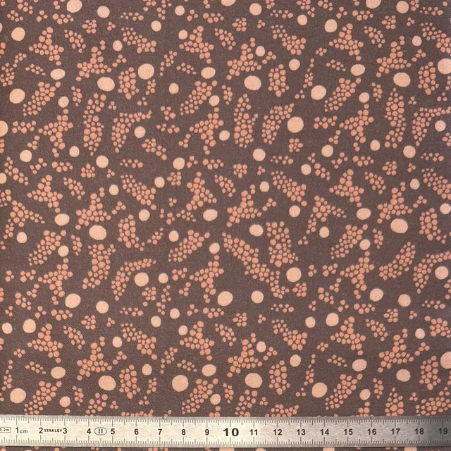 atelier-des-abcdaires-tissu-satin-coton-mab-o-pois-grappes-brun image 1