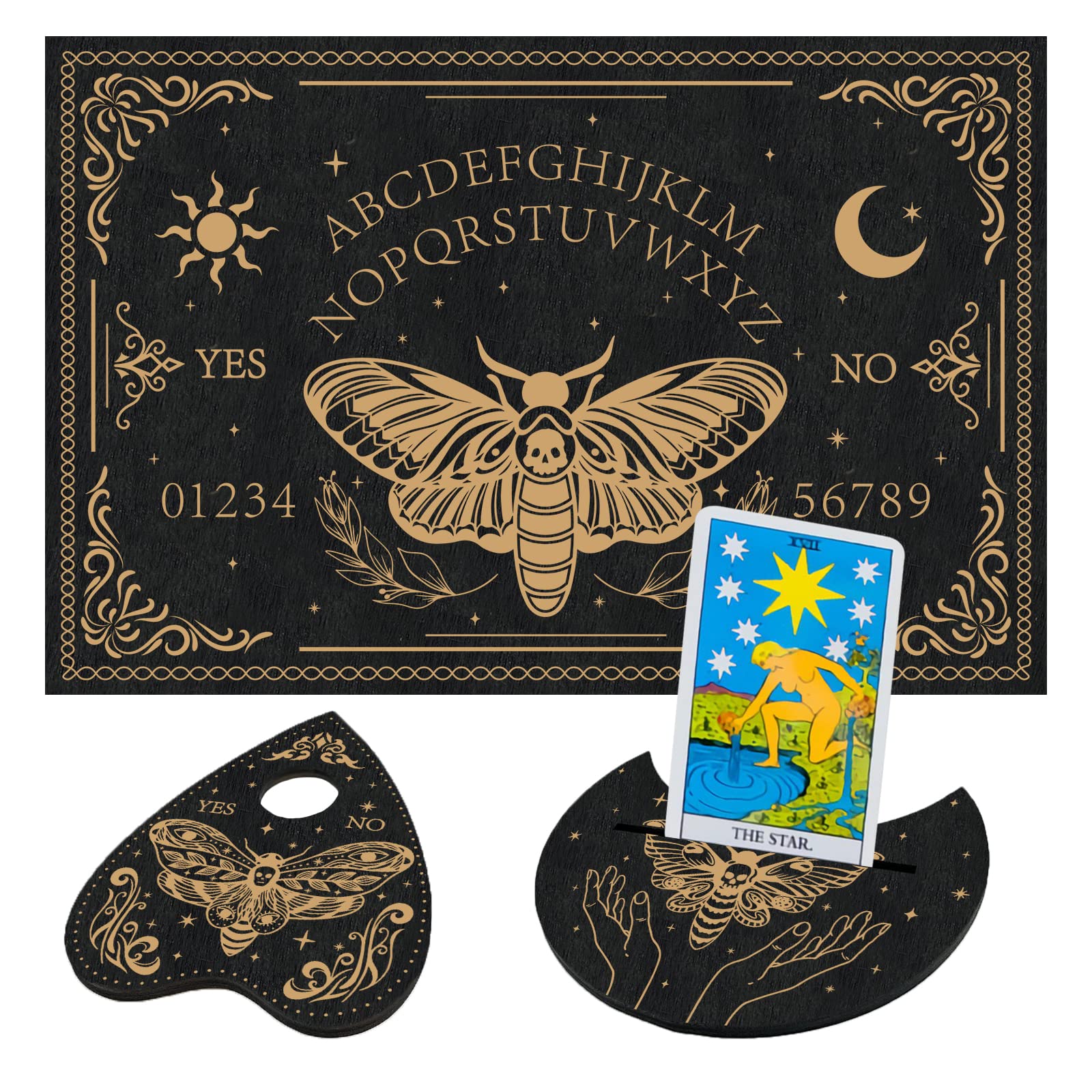 ahandmaker-home-decorate-planche-ouija-bois-mite image 1