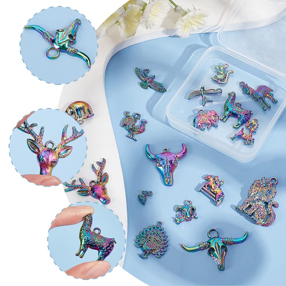 ahandmaker-pendentifs-animaux-arc-en-ciel-20-pcs-breloques-bijoux image 5