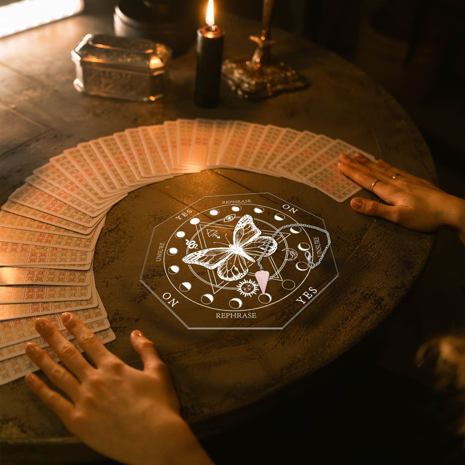 ahandmaker-planche-pendule-papillon-tableau-divination-2-pi-ces-cristal image 5